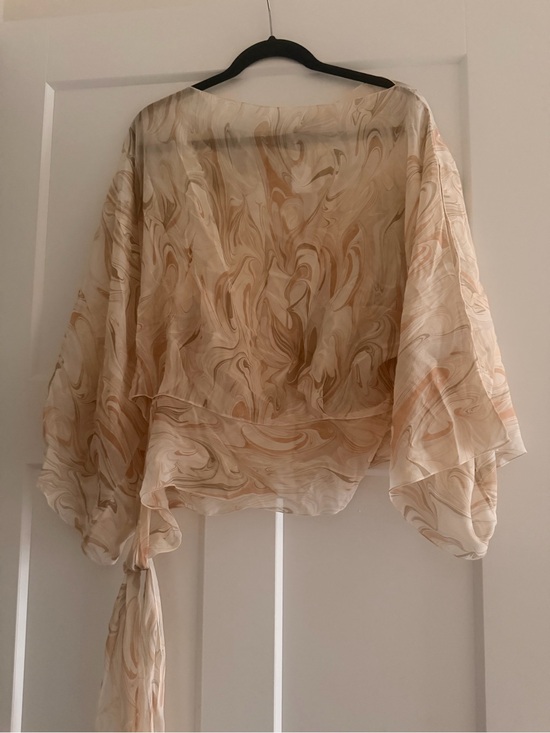 The Limited Tops - New Marble Print 100% silk Top